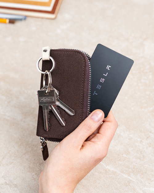 Suede Key Case